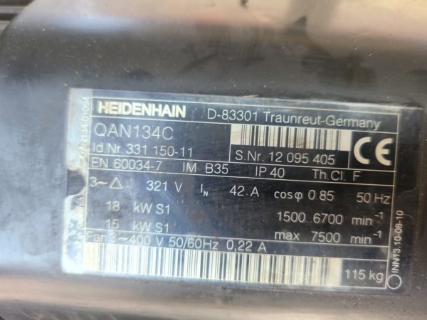 Heidenhain spindle motor QAN 134C - Bilde 9